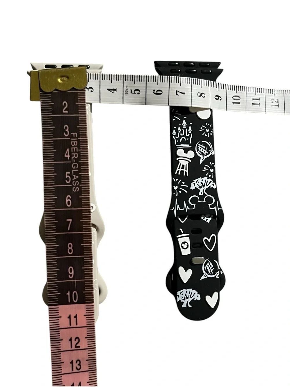 NWT Cartoon Strap for Apple Watch Silicone -Black and Gray 38mm-40mm
